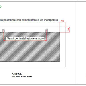 Specchio a LED su MISURA con illuminazione posteriore