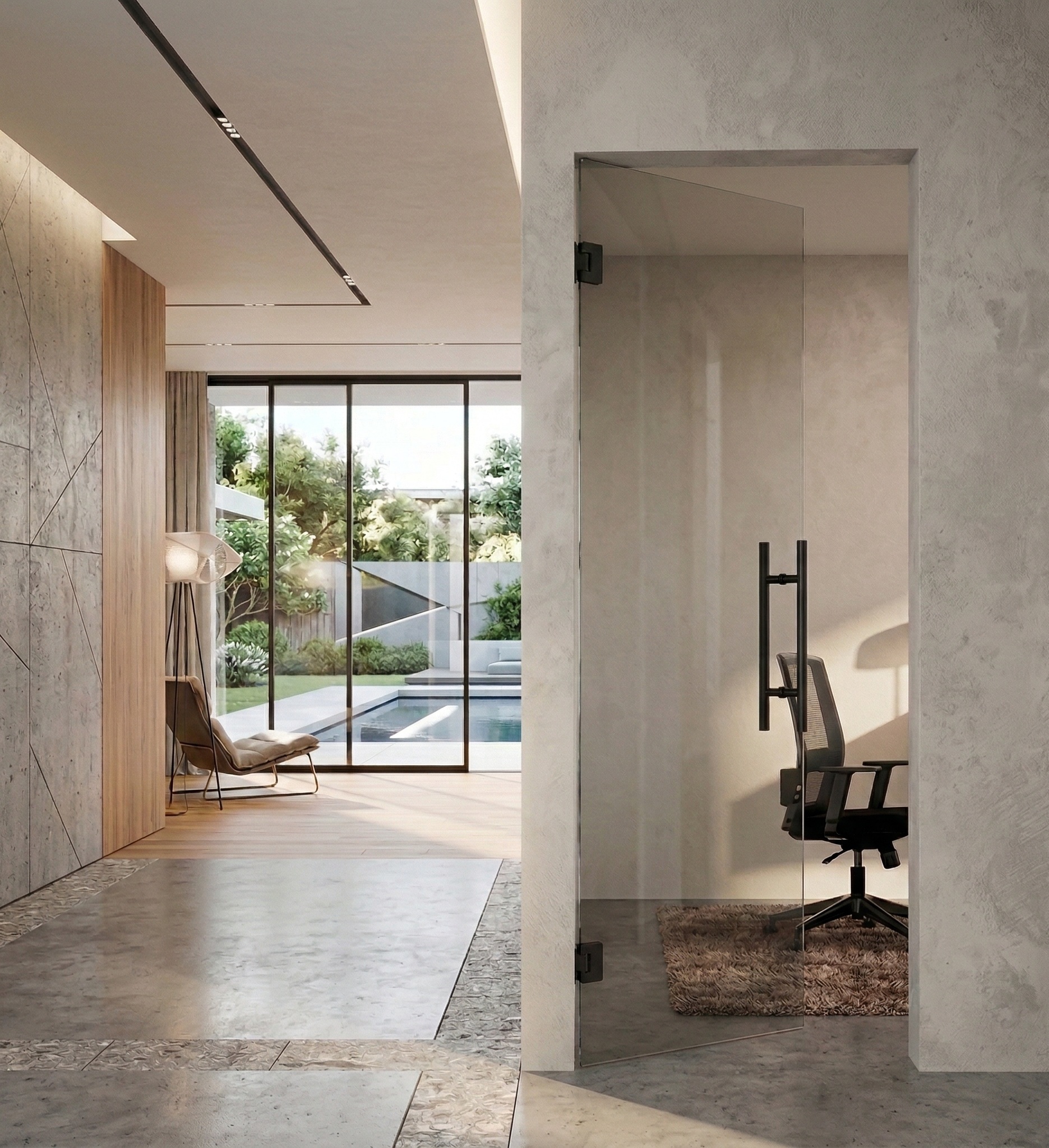 porta in vetro a battente su misura | Esinvetro