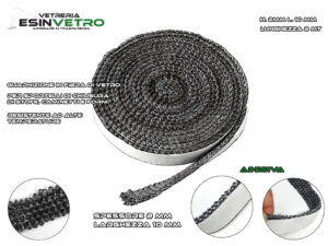 Guarnizione per stufe e caminetti Adesiva 2 mm x 2 mt
