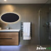 Specchio Ovale a LED su MISURA con illuminazione orizzontale e verticale 3000K