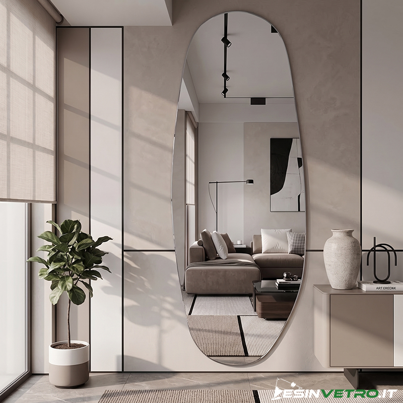 Specchio irregolare su misura EV157