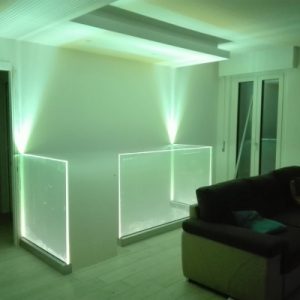 Parapetti interni con illuminazione a Led (accesi)