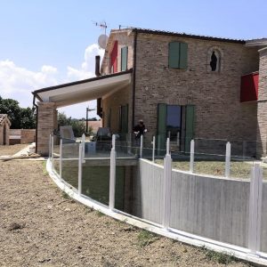 parapetti in vetro Agriturismo Olinda San marcello (AN) | vetreria Esinvetro Jesi